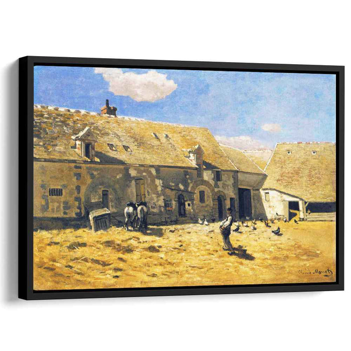 Farmyard at Chailly (1865) by Claude Monet