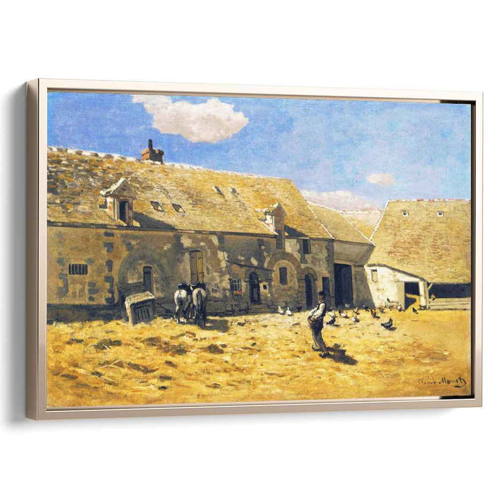 Farmyard at Chailly (1865) by Claude Monet