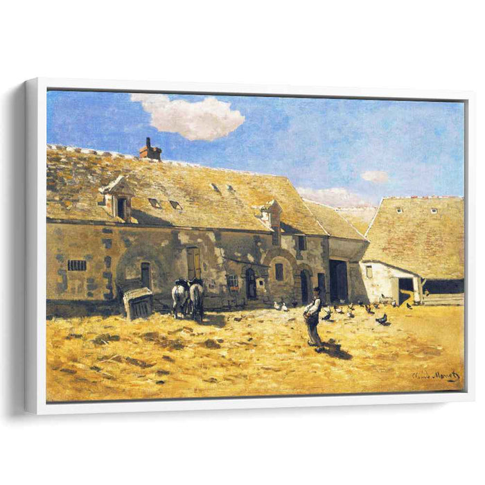 Farmyard at Chailly (1865) by Claude Monet