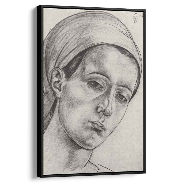 Female head (1912) by Kuzma Petrov-Vodkin