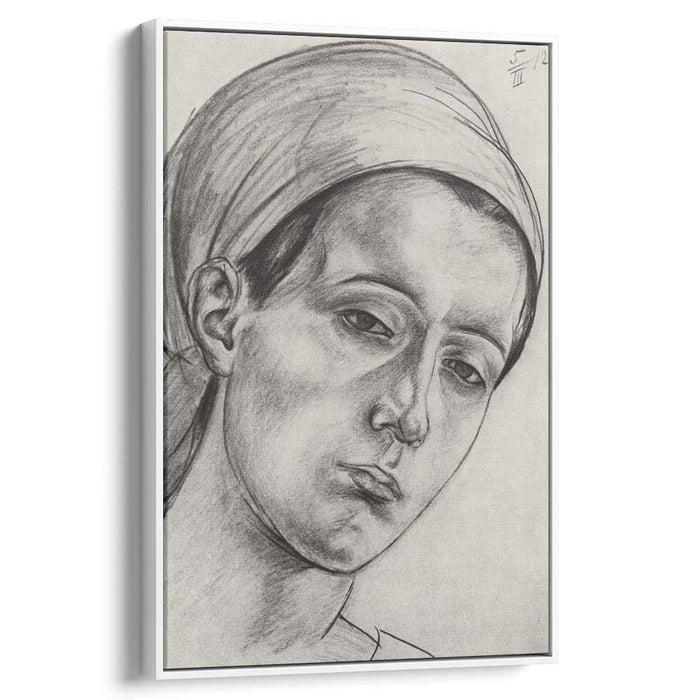 Female head (1912) by Kuzma Petrov-Vodkin