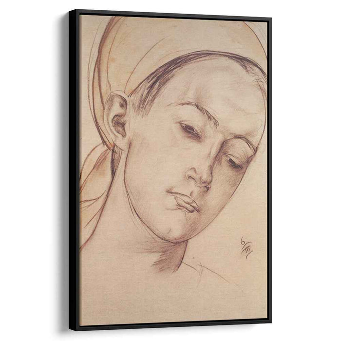 Female head (1913) by Kuzma Petrov-Vodkin