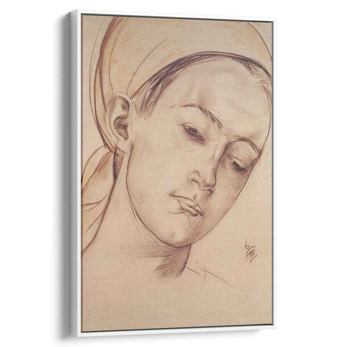 Female head (1913) by Kuzma Petrov-Vodkin