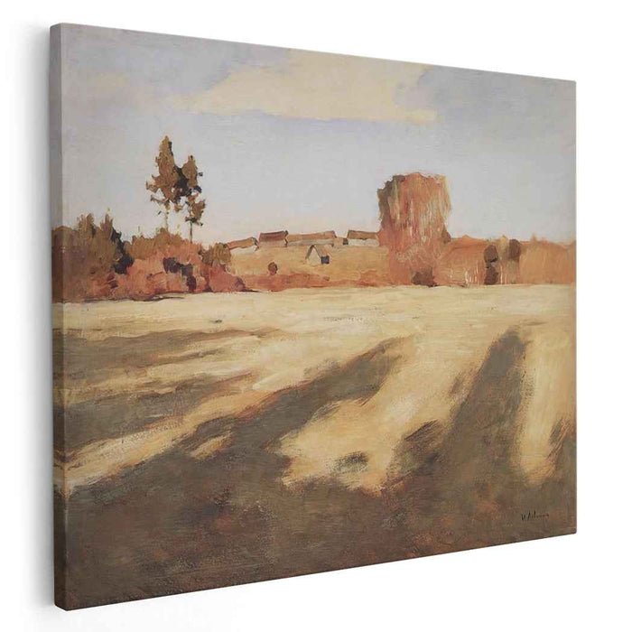Field after Harvest. (1897) by Isaac Levitan