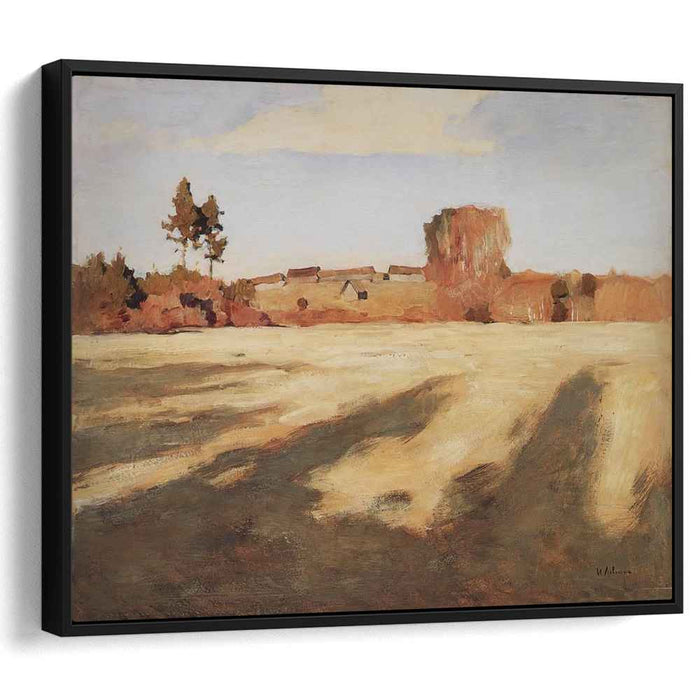 Field after Harvest. (1897) by Isaac Levitan