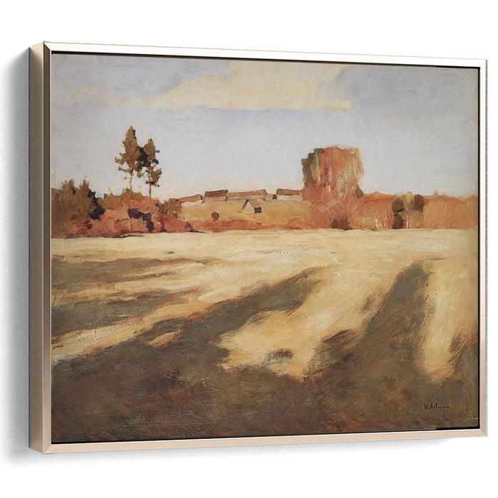 Field after Harvest. (1897) by Isaac Levitan