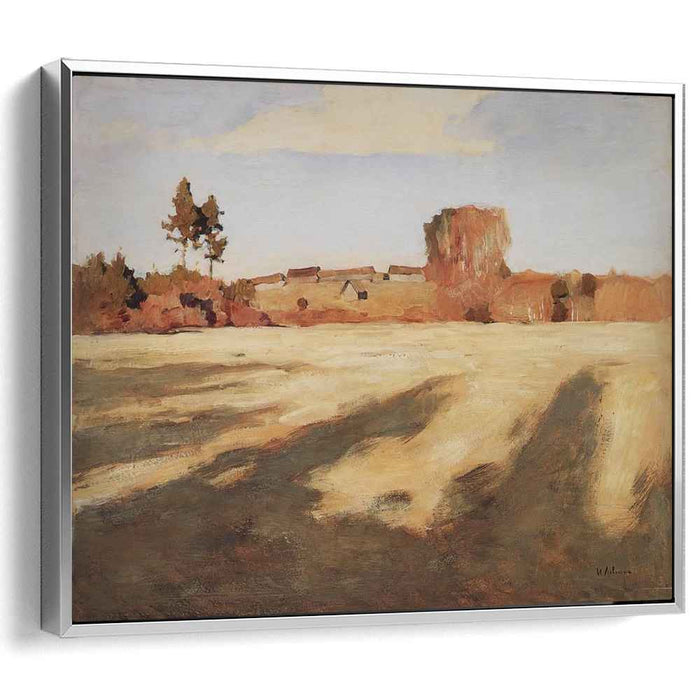 Field after Harvest. (1897) by Isaac Levitan