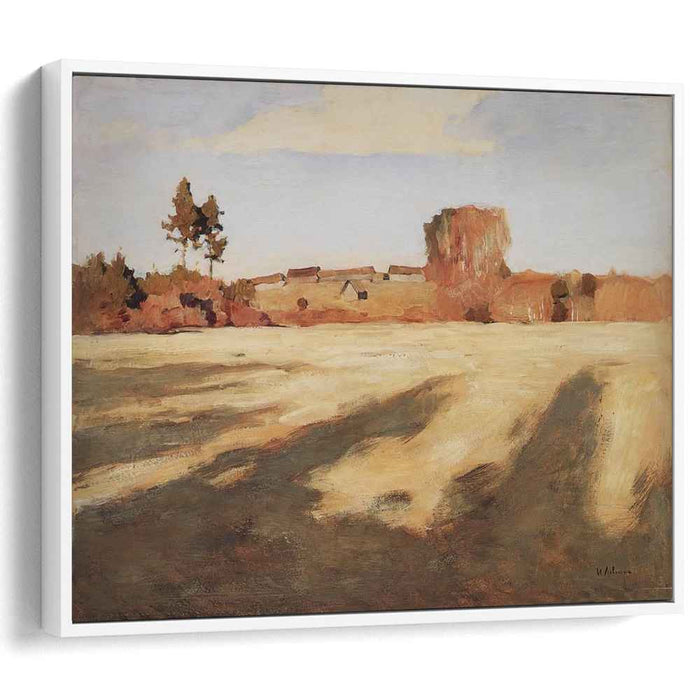 Field after Harvest. (1897) by Isaac Levitan