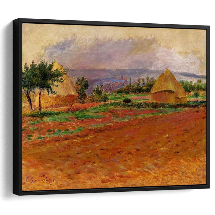 Field and Haystacks (1885) by Pierre-Auguste Renoir