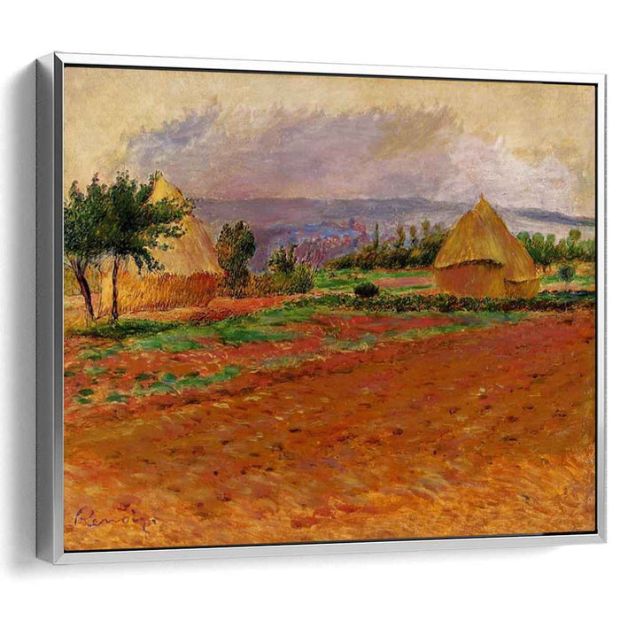Field and Haystacks (1885) by Pierre-Auguste Renoir