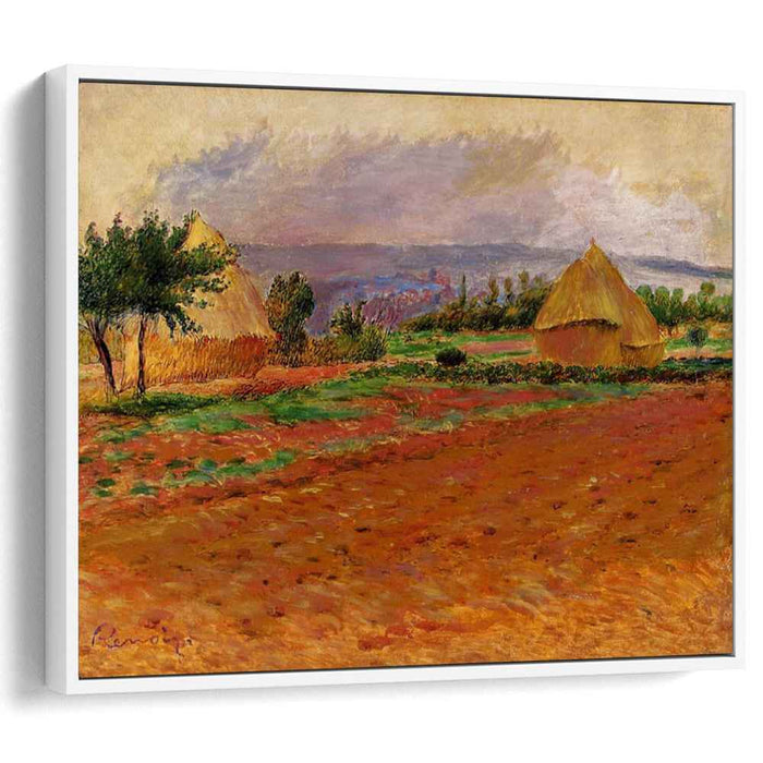 Field and Haystacks (1885) by Pierre-Auguste Renoir