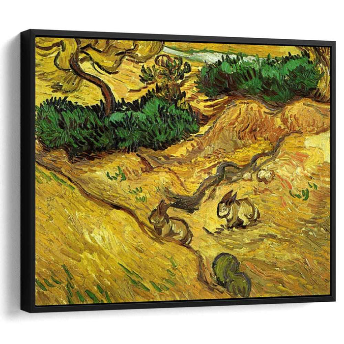 Field with Two Rabbits (1889) by Vincent van Gogh