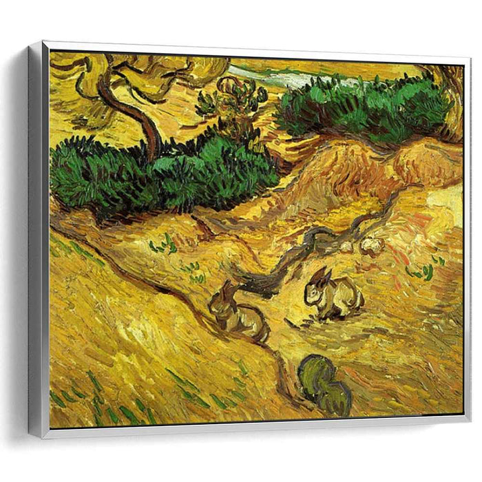 Field with Two Rabbits (1889) by Vincent van Gogh