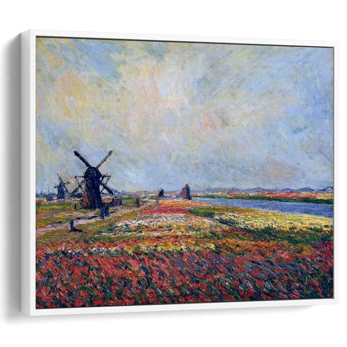 Fields of Flowers and Windmills near Leiden (1886) by Claude Monet