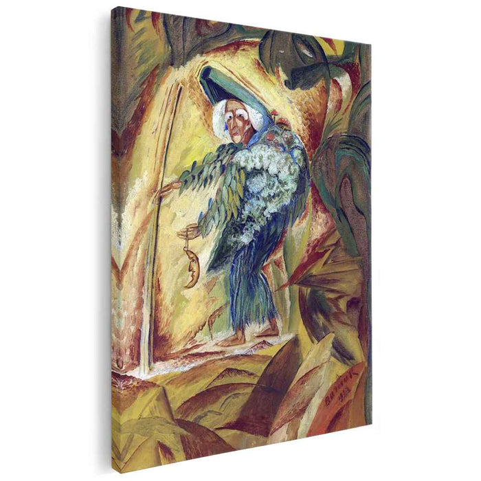 Fifty-thousand-years-old woman on Mars (1922) by David Burliuk