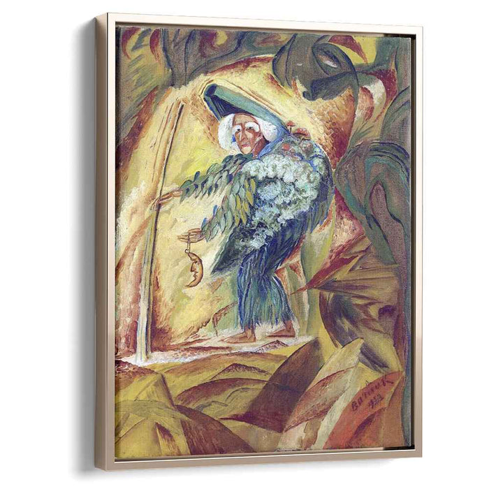 Fifty-thousand-years-old woman on Mars (1922) by David Burliuk