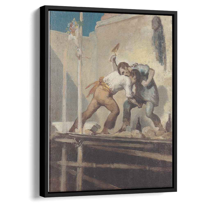 Fighting Bricklayer by Honore Daumier
