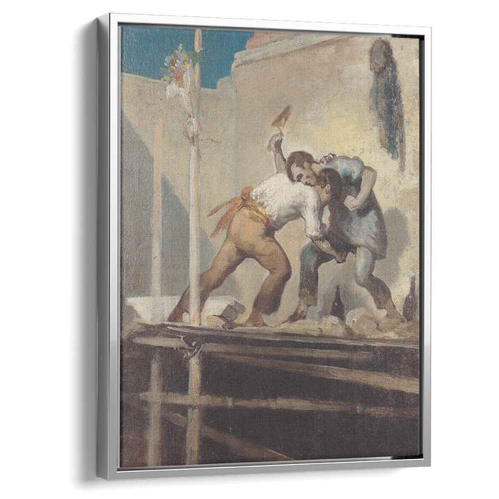 Fighting Bricklayer by Honore Daumier