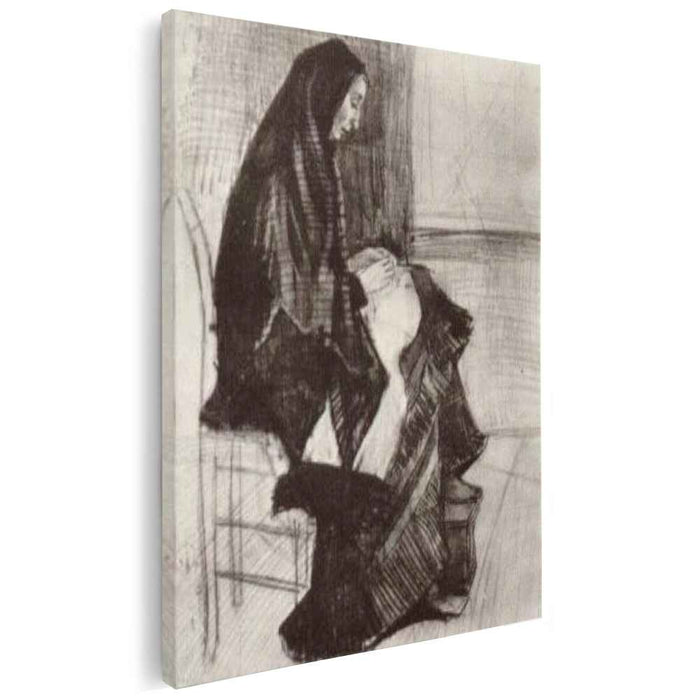 Figure of a Woman with Unfinished Chair (1882) by Vincent van Gogh