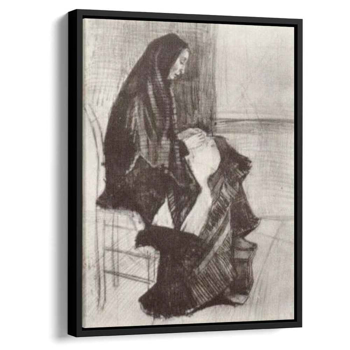 Figure of a Woman with Unfinished Chair (1882) by Vincent van Gogh