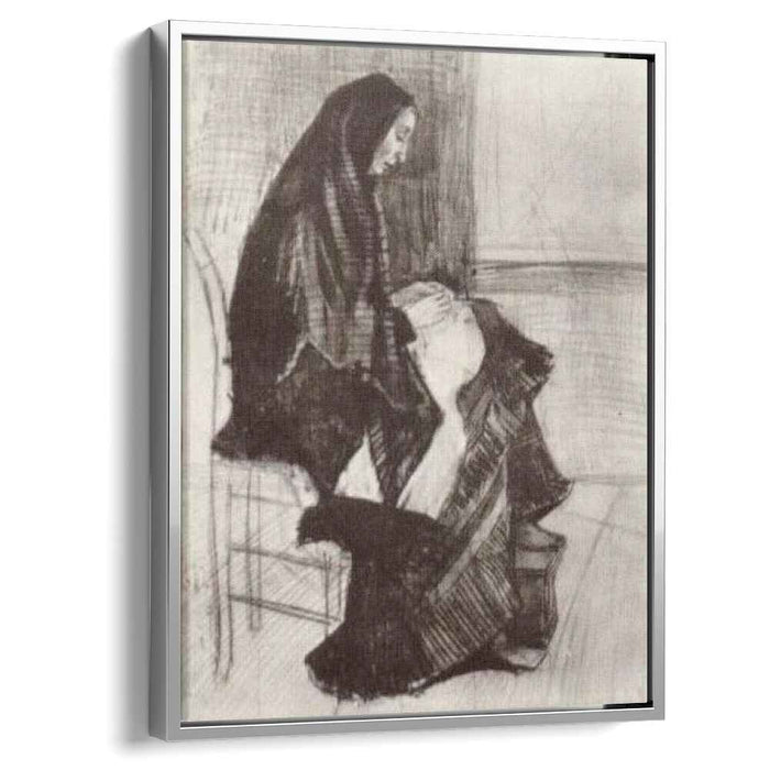 Figure of a Woman with Unfinished Chair (1882) by Vincent van Gogh