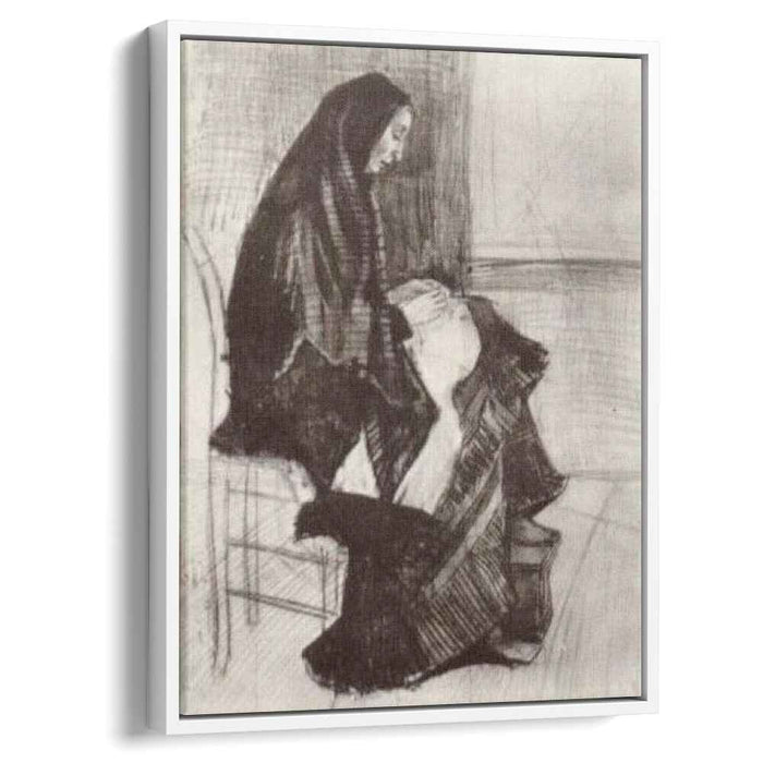 Figure of a Woman with Unfinished Chair (1882) by Vincent van Gogh