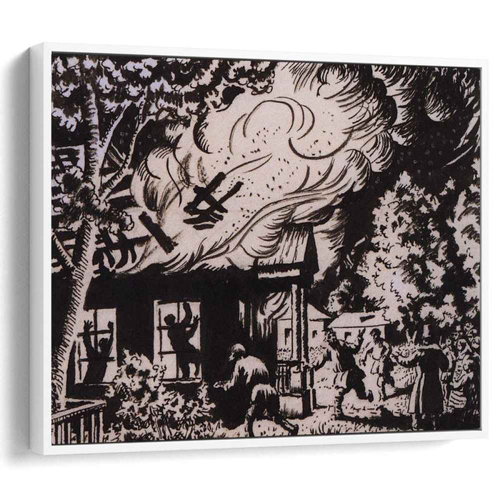 Fire in Kistenevka (1919) by Boris Kustodiev