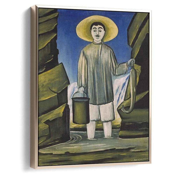 Fisherman among Rocks (1906) by Niko Pirosmani