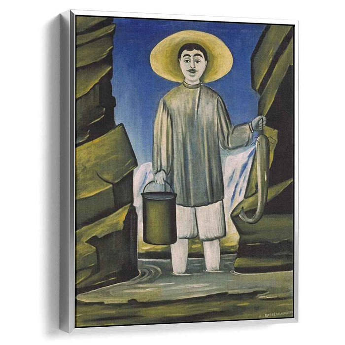 Fisherman among Rocks (1906) by Niko Pirosmani