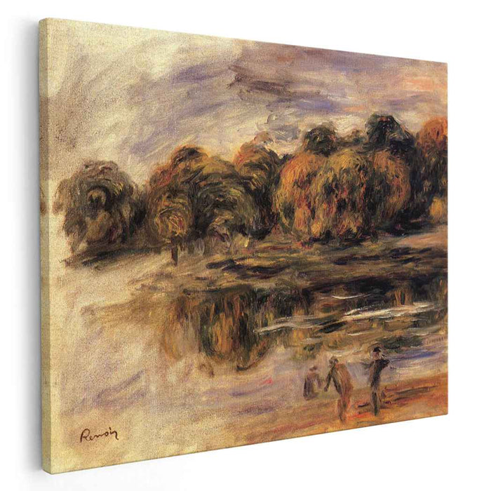 Fishermen by a Lake by Pierre-Auguste Renoir