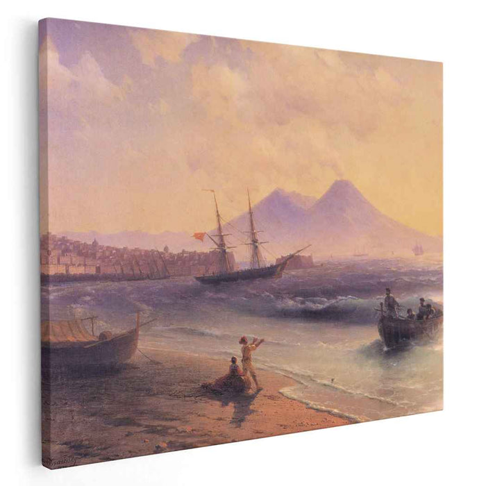 Fishermen Returning Near Naples (1874) by Ivan Aivazovsky