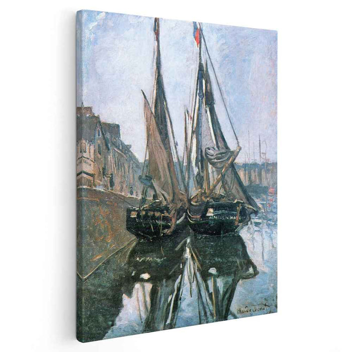 Fishing Boats at Honfleur (1868) by Claude Monet