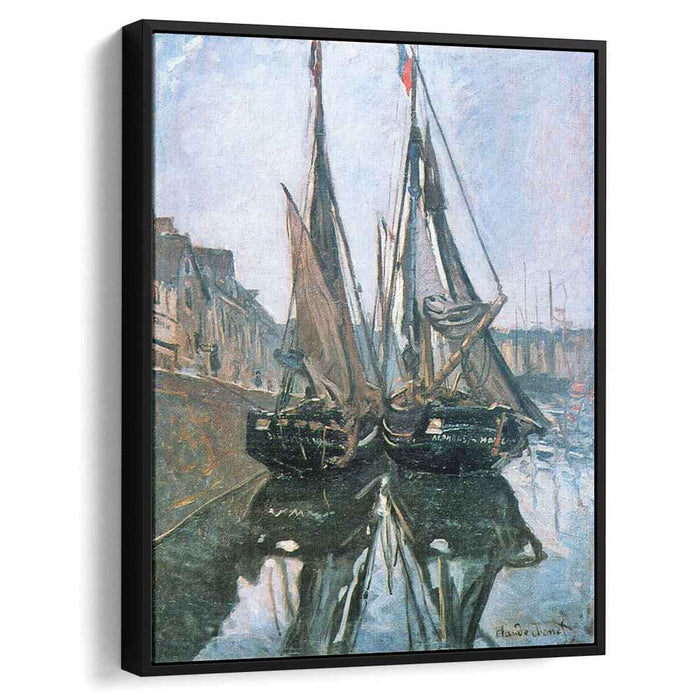 Fishing Boats at Honfleur (1868) by Claude Monet