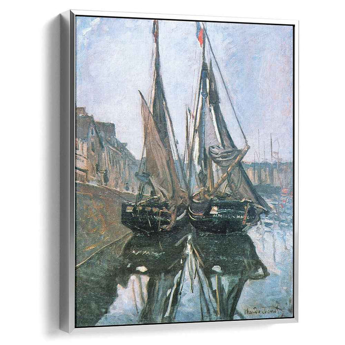 Fishing Boats at Honfleur (1868) by Claude Monet