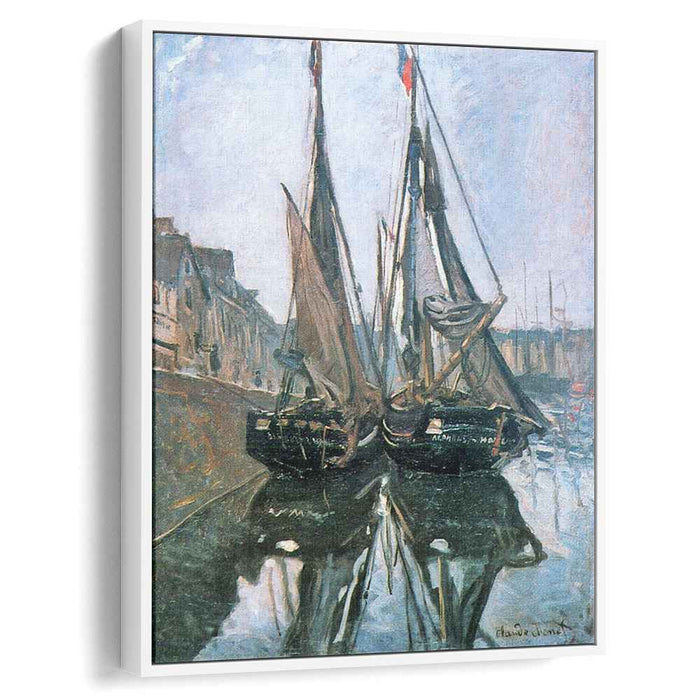 Fishing Boats at Honfleur (1868) by Claude Monet