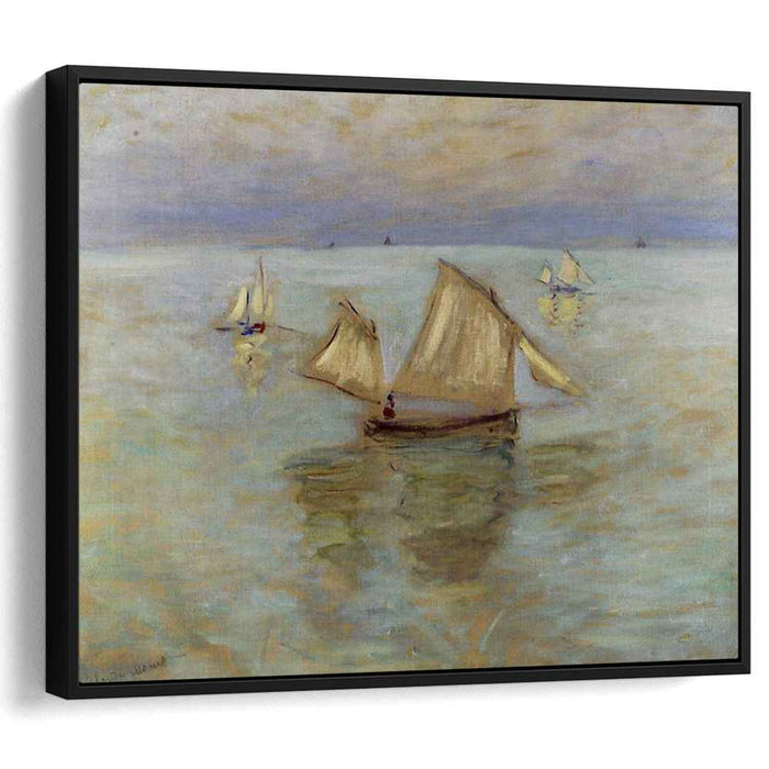 Fishing Boats at Pourville (1882) by Claude Monet