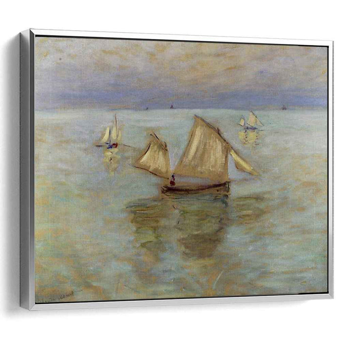 Fishing Boats at Pourville (1882) by Claude Monet