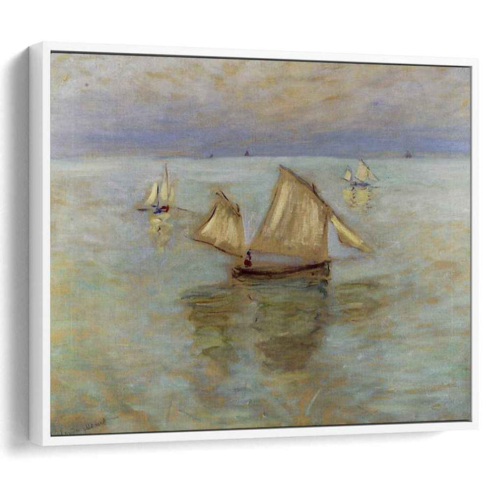 Fishing Boats at Pourville (1882) by Claude Monet