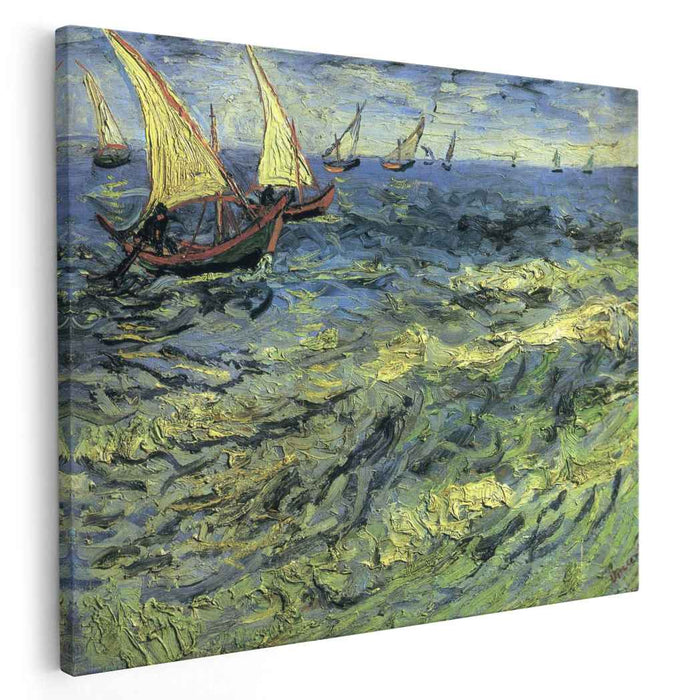 Fishing Boats at Sea (1888) by Vincent van Gogh