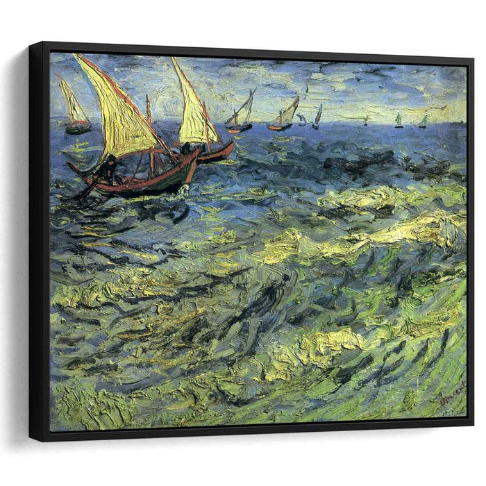 Fishing Boats at Sea (1888) by Vincent van Gogh