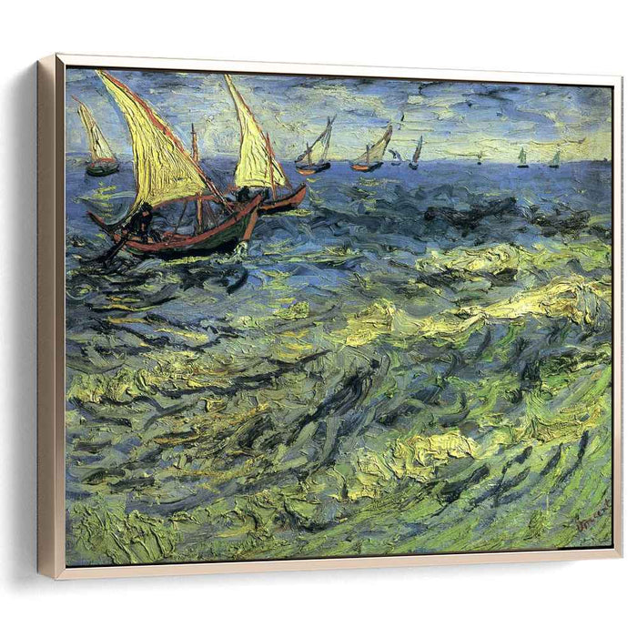 Fishing Boats at Sea (1888) by Vincent van Gogh