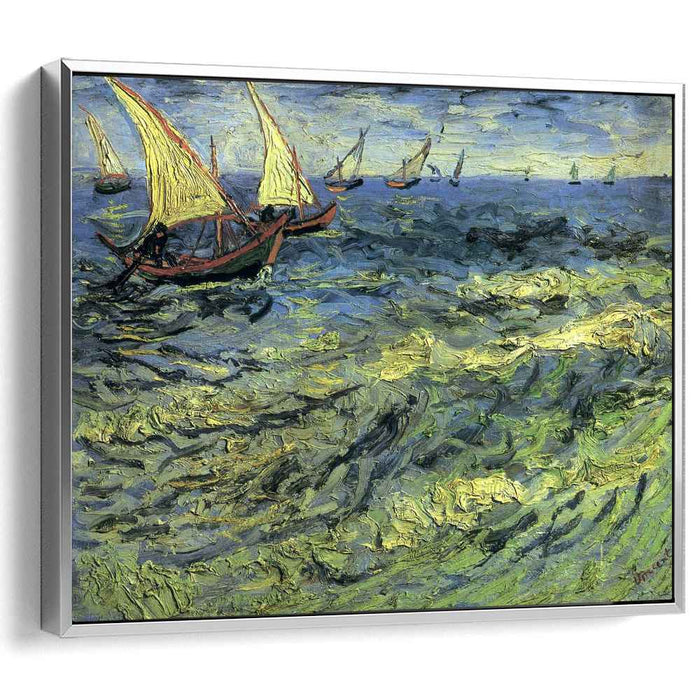 Fishing Boats at Sea (1888) by Vincent van Gogh