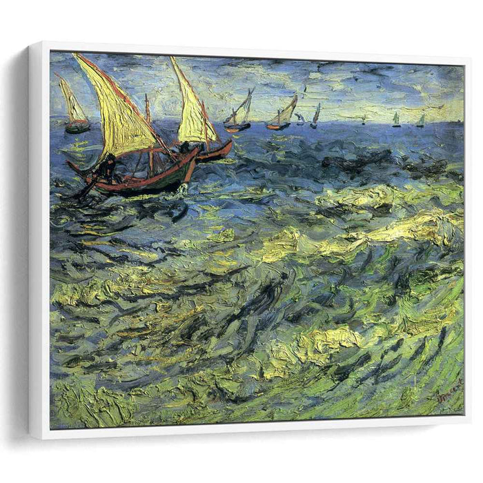 Fishing Boats at Sea (1888) by Vincent van Gogh