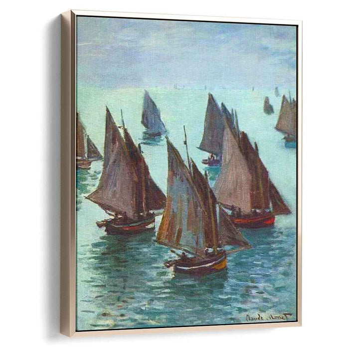 Fishing Boats, Calm Sea by Claude Monet