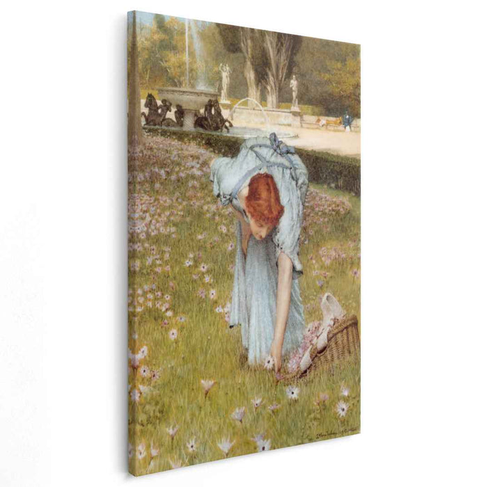 Flora Spring in the Gardens of the Villa Borghese (1877) by Sir Lawrence Alma-Tadema