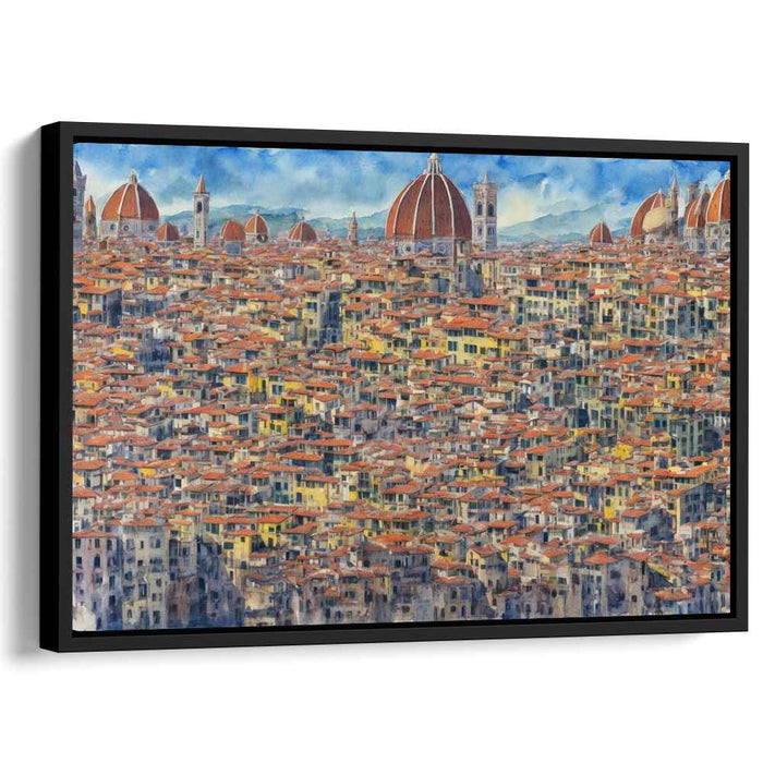 Historic Florence: A Panoramic Cityscape Canvas Art Print