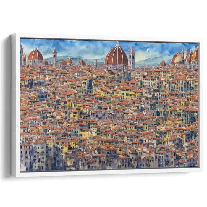 Historic Florence: A Panoramic Cityscape Canvas Art Print