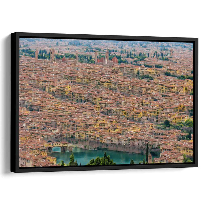 Timeless Panorama: Aerial View of Historic Florence Canvas Art Print