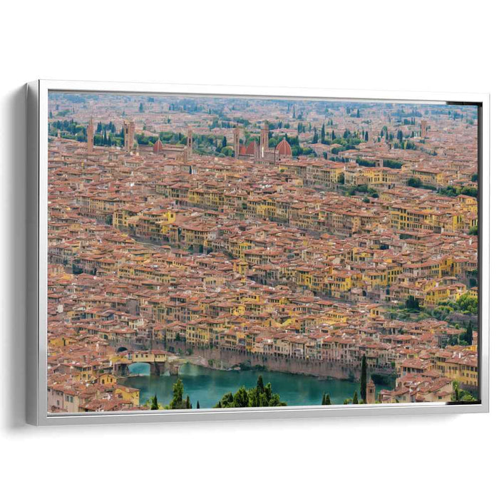 Timeless Panorama: Aerial View of Historic Florence Canvas Art Print