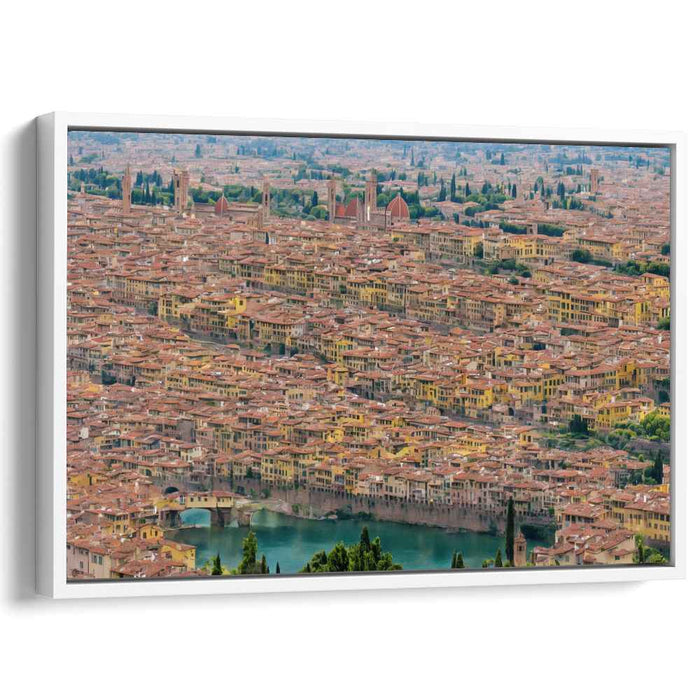 Timeless Panorama: Aerial View of Historic Florence Canvas Art Print